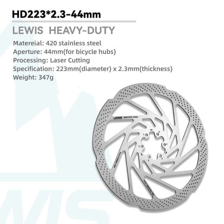 Lewis Heavy Duty Electric Dirt Bike Brake Rotor – 2.3/3mm Thick - Cooly Bikes