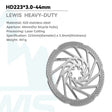 Lewis Heavy Duty Electric Dirt Bike Brake Rotor – 2.3/3mm Thick - Cooly Bikes