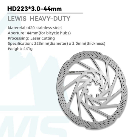Lewis Heavy Duty Electric Dirt Bike Brake Rotor – 2.3/3mm Thick - Cooly Bikes
