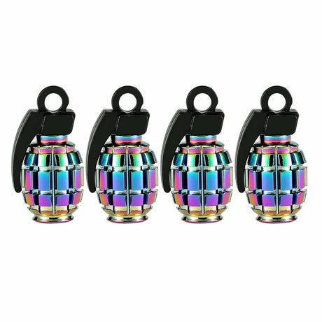 Oil Slick Tyre Valve Caps | Stylish & Durable for Electric Bikes - Cooly Bikes