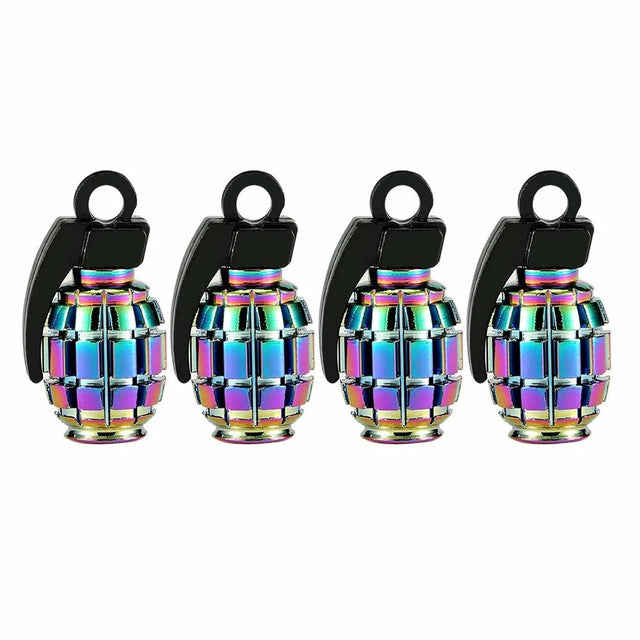 Oil Slick Tyre Valve Caps | Stylish & Durable for Electric Bikes - Cooly Bikes
