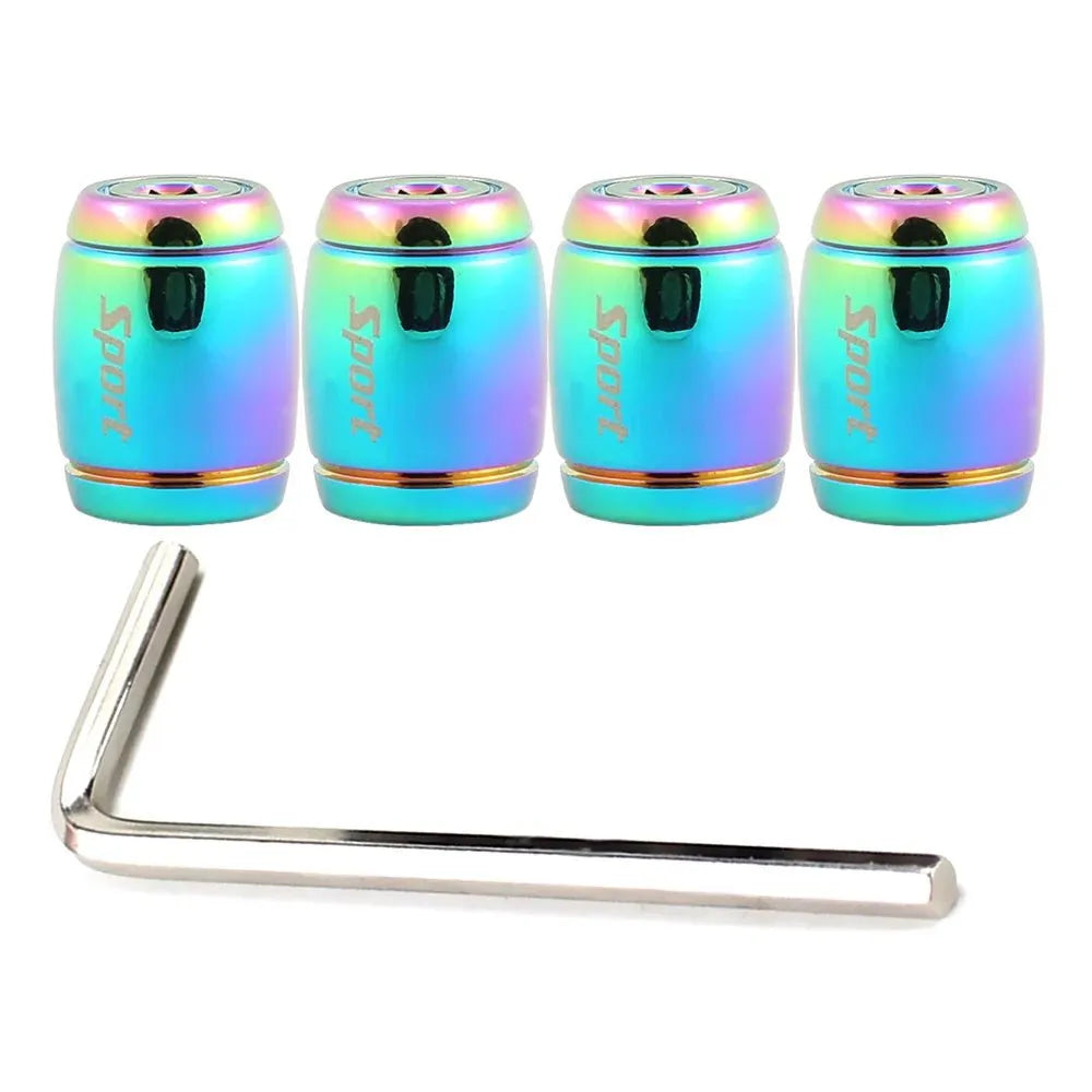 Oil Slick Tyre Valve Caps | Stylish & Durable for Electric Bikes - Cooly Bikes